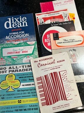 Lot of 8 Accordion music books
